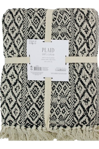 Plaid - Noir et blanc - 120 x 150 cm