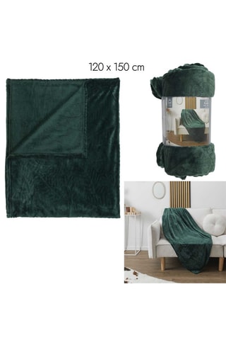 Plaid - Vert sapin - 120 x 150 cm