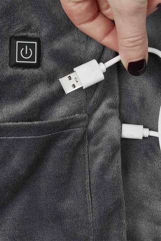 Poncho chauffant 
Gris