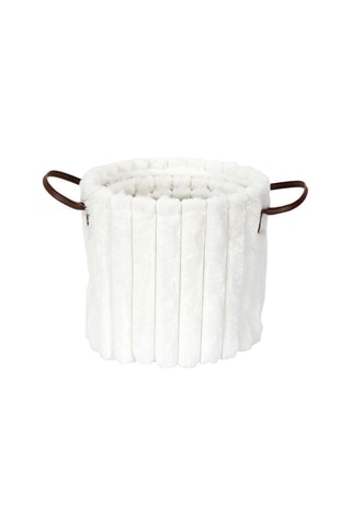3 paniers de rangement - Blanc
