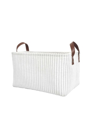 3 paniers de rangement - 36 x 20 x 26 cm - Blanc