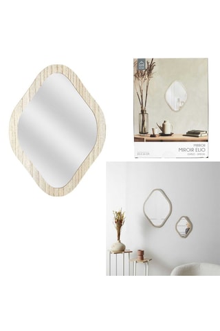Miroir - 34 cm - Beige