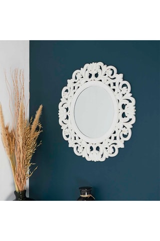 Miroir - 60 cm - Blanc