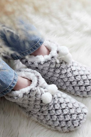 Chaussettes Sherpa Rose