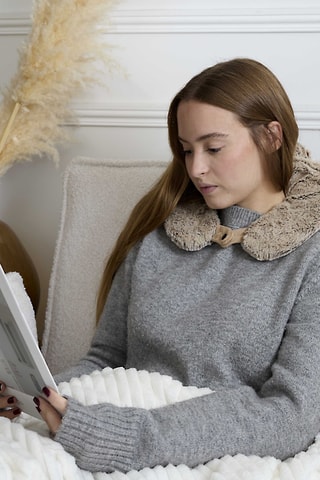 Bouillotte cervicale - Beige et marron