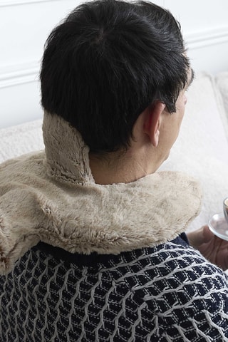 Bouillotte cervicale - Beige et marron
