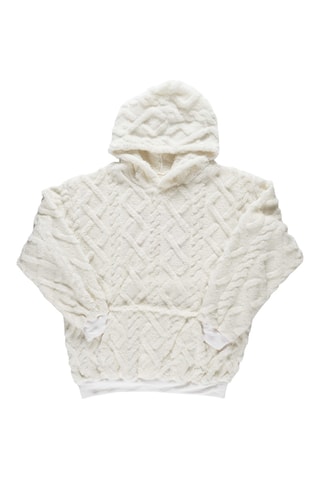 Sweat polaire à capuche - Blanc