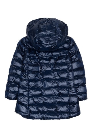Gewatteerde Jas met Capuchon - Marineblauw