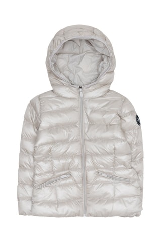 Gewatteerde Jas met Capuchon - Beige