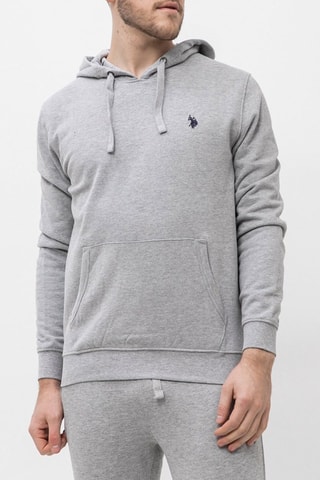 Sweat com capuz - Cinzento