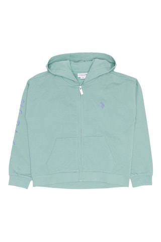 Sweater met Capuchon - Zeegroen