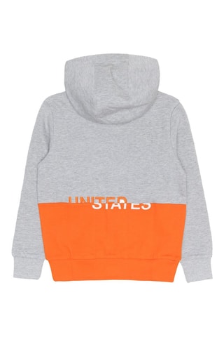 Sweater met Capuchon - Gemêleerd Lichtgrijs