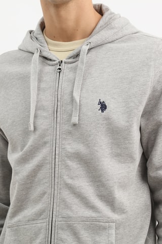 Sweat com capuz - Cinzento