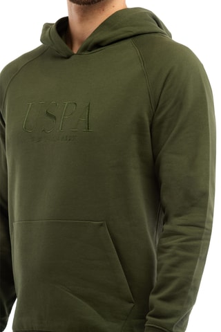 Sweat com capuz - Verde-escuro