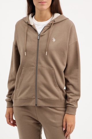 Sweater met Capuchon - Bruin