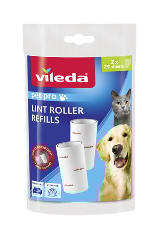 2 rouleaux de remplacement anti-peluches - Blanc