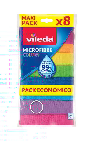 2 x 8 chiffons de nettoyage - Multicolore