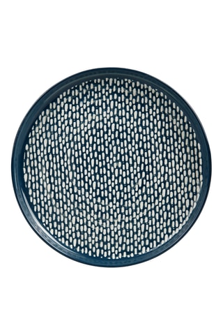 12 assiettes à dessert en grès Suivez l'artiste - 20 cm