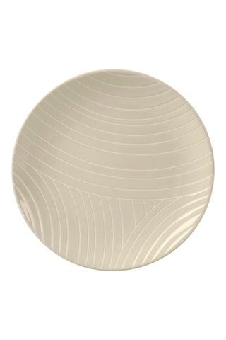 6 assiettes à dessert en grès Murmure Graphique - 20,5 cm