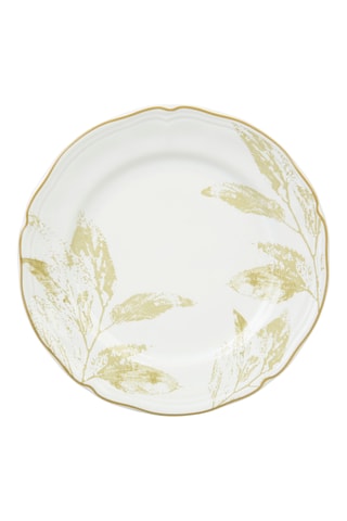 6 assiettes à dessert en grès Sur la banane - 19,5 cm