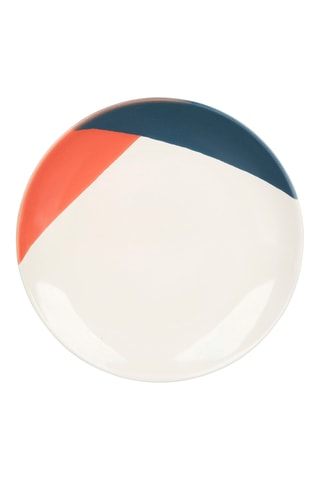 12 assiettes à dessert en grès Elan - 20 cm