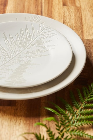 6 assiettes à dessert en grès Fougere - 20,5 cm