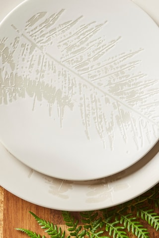 6 assiettes à dessert en grès Fougere - 20,5 cm