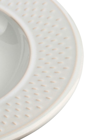 12 assiettes creuses Grain de Riz - 22,5 cm