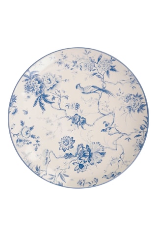 6 assiettes à dessert en grès Peacock - 21 cm