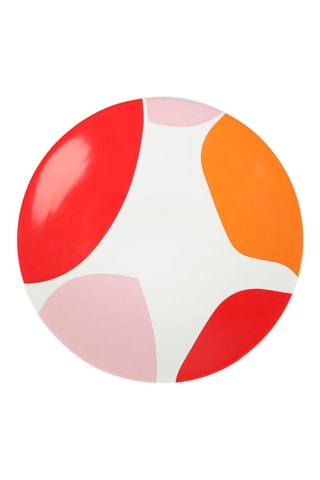 6 assiettes à dessert en grès Arty - 20,5 cm - Modèle aléatoire