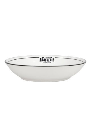6 assiettes creuses en porcelaine Brasserie - 20 cm