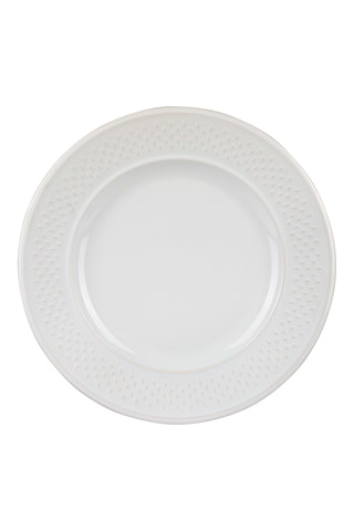 12 assiettes plates Grain De Riz - 27 cm