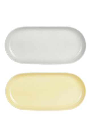 Plat en grès Sweet Pastel - 30 x 14 cm