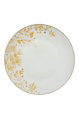 6 assiettes plates en porcelaine Vienne - 27 cm