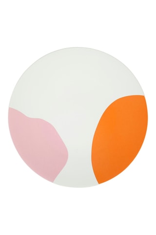 6 assiettes plates en grès Arty - 26 cm - Modèle aléatoire