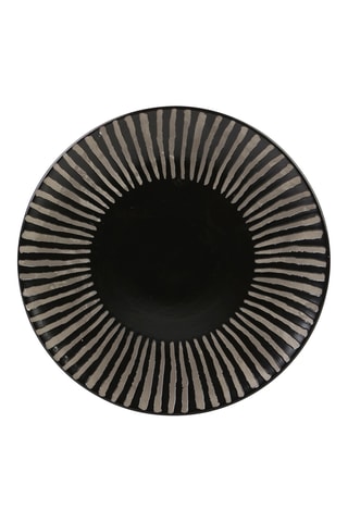 4 assiettes plates en New Bone China Iris - 27 cm