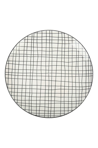 6 assiettes plates en porcelaine Mixt & Match - 26,5 cm