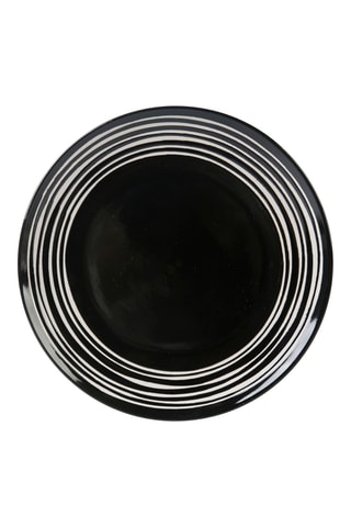 6 assiettes plates en grès Les bobines de Calabres - 26,5 cm