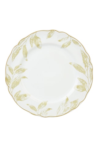 6 assiettes plates en grès Sur la banane - 27 cm