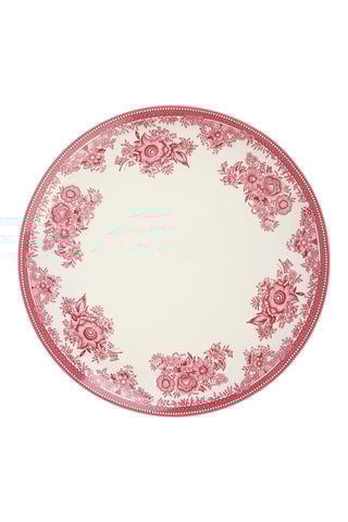 6 assiettes plates en grès Toile de printemps - 27,5 cm