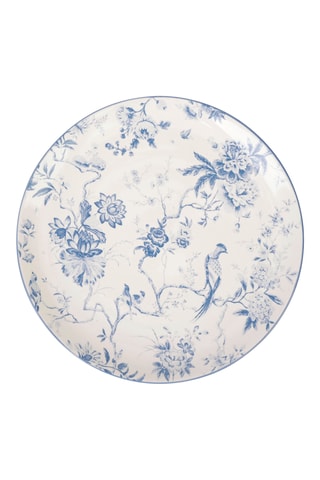 6 assiettes plates en grès Peacock - 27,5 cm