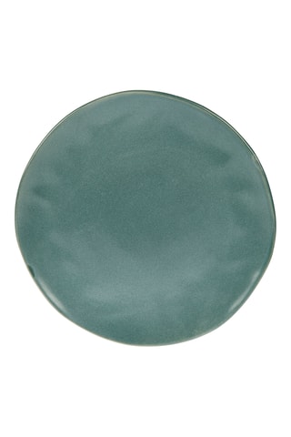 6 assiettes plates en grès Bio Mystique - 28 cm