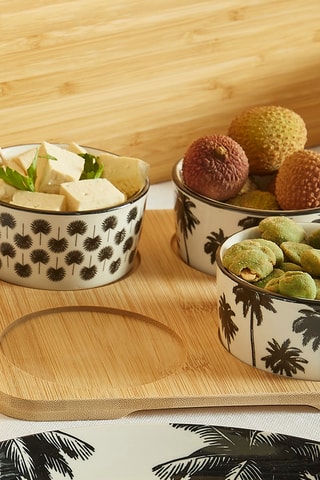 5 coupelles en grès Tropichic