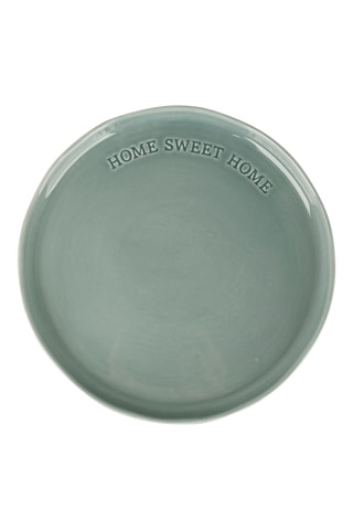 4 assiettes plates en grès Slow Life Floralie - 26,5 cm