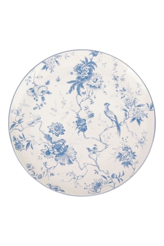 3 assiettes de présentation en grès Peacock - 31,5 cm