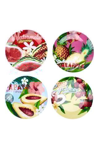 4 assiettes à dessert en porcelaine Bondi Beach - 20,5 cm - Modèle aléatoire