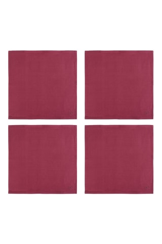 4 serviettes de table Tanganyika - Violet
