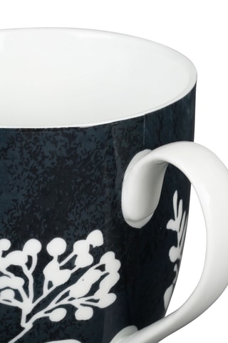 6 mugs en porcelaine Ombres bucoliques - 35 cl
