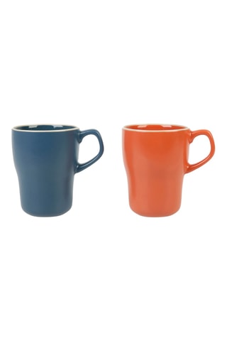 6 mugs en grès Calanques - 31 cl - Modèle aléatoire