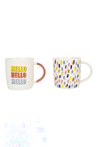 6 mugs en New Bone China Elan - 35 cl - Modèle aléatoire